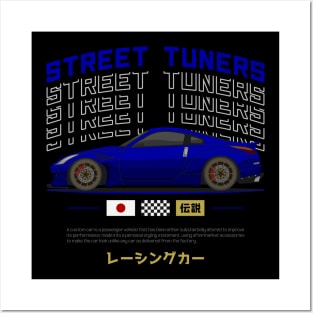 Midnight Racer Azul 350 Z JDM Posters and Art